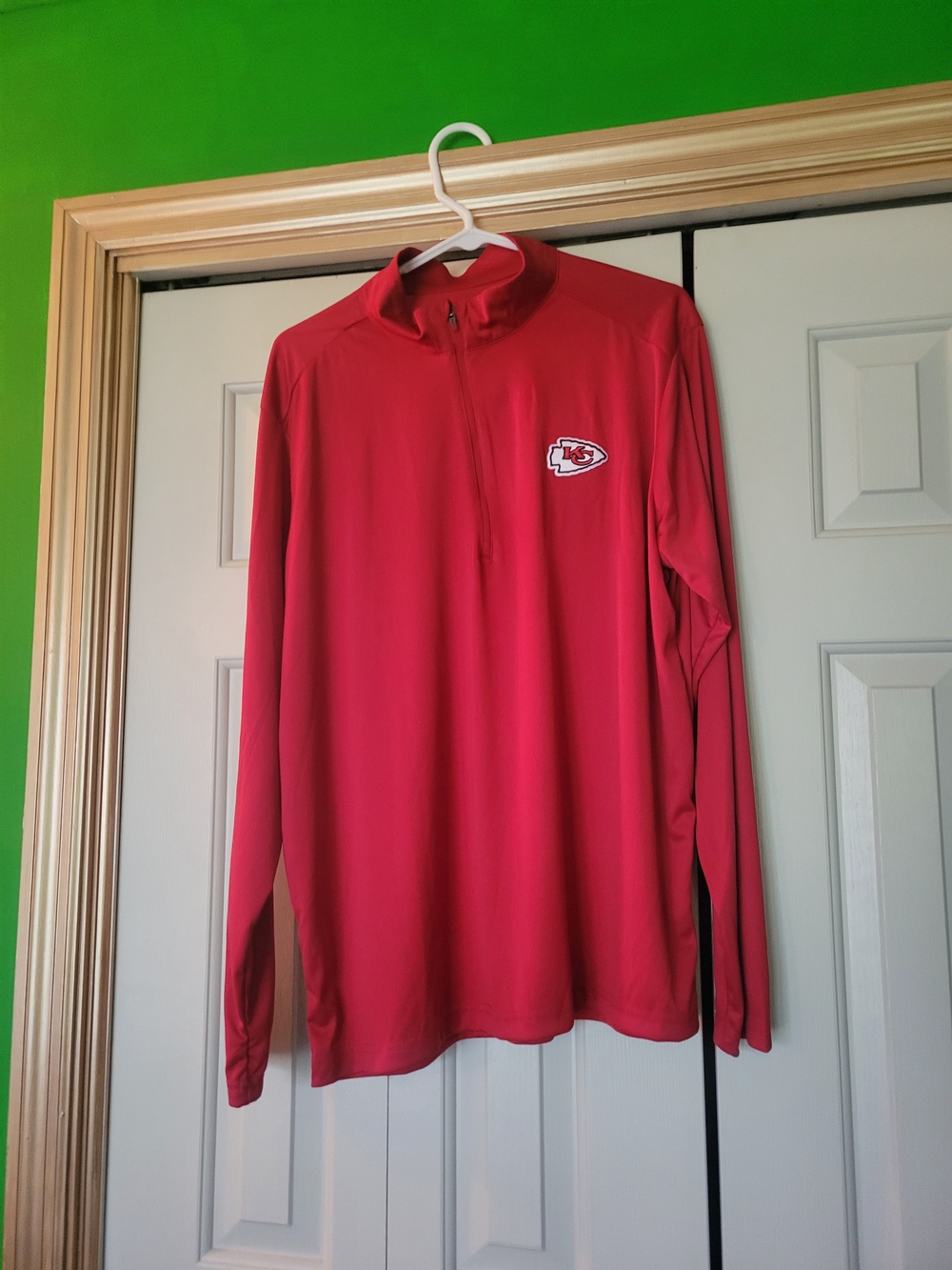 Kansas City Chiefs Red Quarter-Zip Pullover